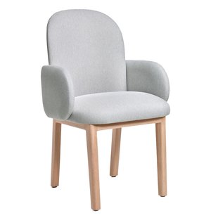 Puik Dost Stoel Eiken Onderstel Lichtgrijs
