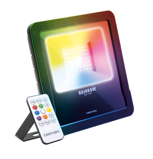 Century Italia Rainbow - verstraler - 23,7 x 3,6 x 20 cm - 50W LED incl. - instelbare lichtkleur - IP65 - zwart