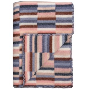 R&oslash;ros Tweed Ida Plaid 135x200 Rosa Blue