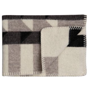 R&oslash;ros Tweed Kvam Baby Plaid 67x100 Greyscale