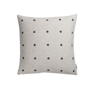 R&oslash;ros Tweed Pastille Kussen 50x50 Black/White