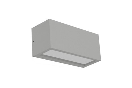 Century Italia Reverso - buiten wandverlichting - 10 x 11 x 25 cm - IP65 - grijs