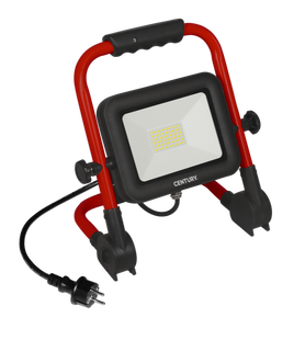 Century Italia Rework - draagbare verstraler - 25 x 43 x 40 cm - 100W LED incl. - IP65 - 4000K - zwart en rood