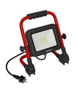 Century Italia Rework - draagbare verstraler - 18 x 25 x 25 cm - 30W LED incl. - IP65 - zwart en rood