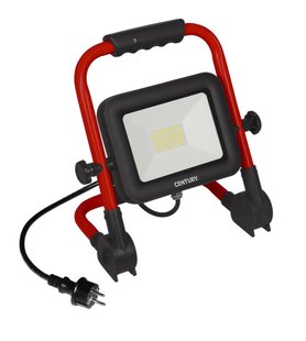 Century Italia Rework - draagbare verstraler - 18 x 28 x 29,2 cm - 50W LED incl. - IP65 - zwart en rood