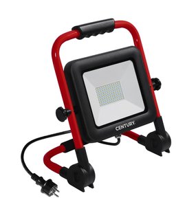 Century Italia Rework - draagbare verstraler - 19 x 37 x 34 cm - 70W LED incl. - IP65 - zwart en rood