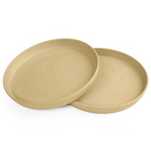 Sebra Mums Ontbijtbord&Oslash;19 Set Van 2 Wheat Yellow