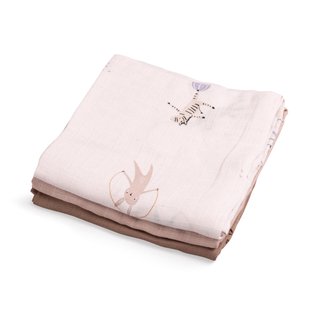 Sebra Teeny Toes Hydrofiel Handdoek 75x75 Set Van 3 Sebra Teeny Toes Hydrofiel Handdoek 75x75 Set Van 3