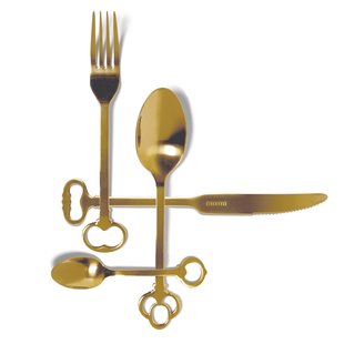 Seletti Keytlery Gold Bestekset 24 Stuks
