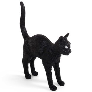 Seletti Jobby The Cat Tafellamp LED Oplaadbaar Zwart
