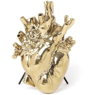 Seletti Love In Bloom Hart Vaas Goud