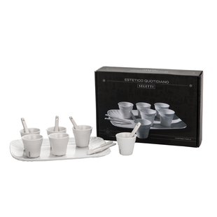 Seletti Estetico Quotidiano Koffie Set Van 6 Porselein