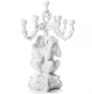 Seletti Monkey Giant Burlesque Kandelaar Wit