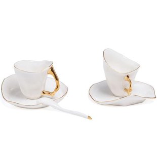 Seletti Meltdown Coffee Kop En Schotel Set Van 2
