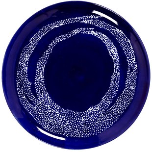 Serax Feast By Ottolenghi Dinerbord&Oslash;26.5 Set Van 2 Dark Blue/White Dots