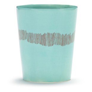 Serax Feast By Ottolenghi Mok 33cl Azure Stripes Red