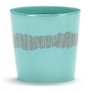 Serax Feast By Ottolenghi Mok 25cl Azure Stripes Red