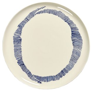Serax Feast By Ottolenghi Serveerschaal&Oslash;35 White Stripes Blue