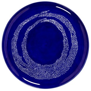 Serax Feast By Ottolenghi Serveerschaal&Oslash;35 Dark Blue Dots White