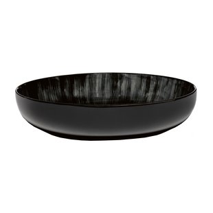 Serax Dé Tableware By Ann Demeulemeester Diep Bord Ø18,5 White/black C Serax Dé Tableware By Ann Demeulemeester Diep Bord Ø18,5 White/black C