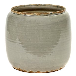 Serax Glazed Shades By Serax Costa Bloempot Large&Oslash;26 Grey