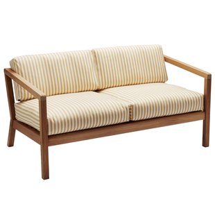 Fritz Hansen Virkelyst 2-zits Loungebank Golden Yellow Stripe
