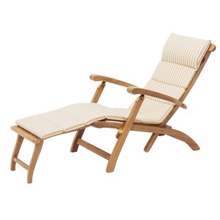 Fritz Hansen Kussen Voor Steamer Deck Chair Ligstoel Yellow Stripes