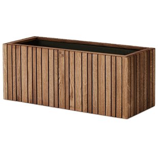 Squarely Copenhagen GrowWIDE Plantenbak Incl Waterreservoir 60x22vdonker Eiken