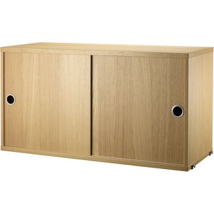 String Furniture Kast Met Schuifdeur 78 X 30 X 42 Cm Eiken