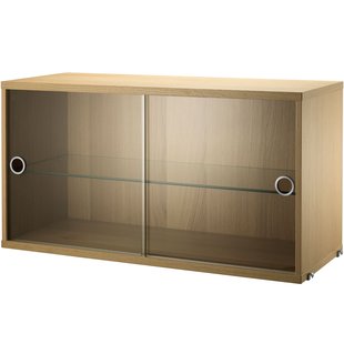String Furniture Vitrinekast 78 X 30 X 42 Cm Eiken
