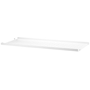 String Furniture Metal Shelf Low Edge 78x30 1-pack Wit