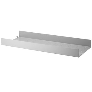 String Furniture Metal Shelf High Edge 78x30 1-pack Grijs