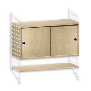 String Furniture Dressoir Small Wit/eiken String Furniture Dressoir Small Wit/eiken