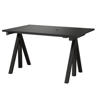 String Furniture Work Desk Bureau 120 Hoogte Verstelbaar Zwart