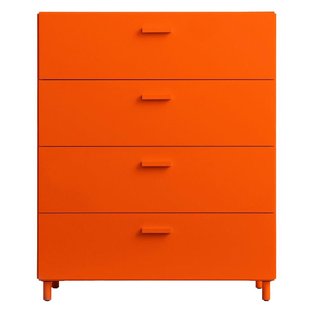 String Furniture Relief Wide Ladekast 82x92,5 Oranje
