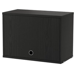 String Furniture Cabinet With Flip Door 58x30x42 Zwart Gekleurd Essen