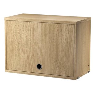 String Furniture Cabinet With Flip Door 58x30x42 Eiken