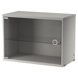String Furniture Display Cabinet With Swing Glass Door Grijs