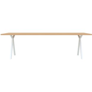 Studio HENK Slim X-Type Tafel 200x90 Wit Frame Naturel Hardwax Rechte Hoeken Studio HENK Slim X-Type Tafel 200x90 Wit Frame Naturel Hardwax Rechte Hoeken