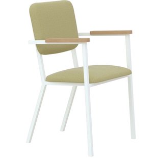 Studio HENK Co Armchair Stoel Met Wit Frame Kvadrat Hallingdal 65 - 407