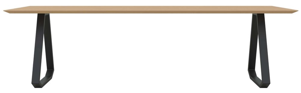 Studio HENK Topple Tafel 220x90 Zwart Frame Hardwax 3041 Verjongd