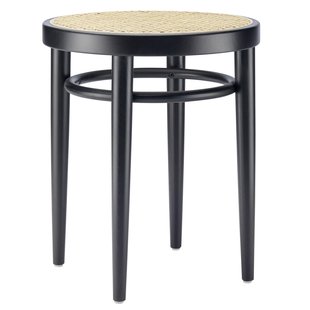 Thonet 214 RH Kruk Zwart/naturel