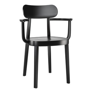 Thonet 118 MF Eetkamerstoel Met Armleuning Zwart Thonet 118 MF Eetkamerstoel Met Armleuning Zwart