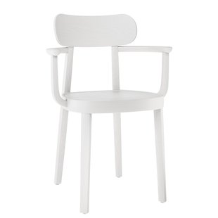 Thonet 118 MF Eetkamerstoel Met Armleuning Wit