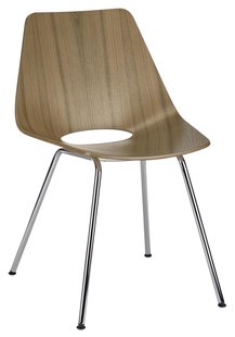 Thonet S661 Eetkamerstoel Walnoot Chroom Onderstel