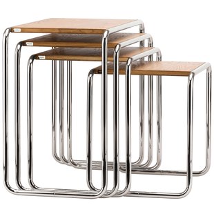Thonet B9 Bijzettafel Set Van 4 Pure Materials Eiken Geolied