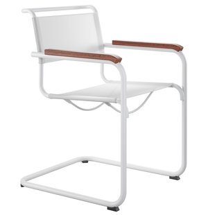 Thonet S34 N All Seasons Tuinstoel Wit