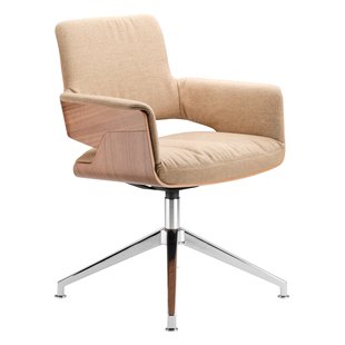 Thonet S847 D/PVD Bureaustoel Walnoot Main Line Flex 12
