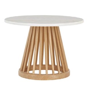 Tom Dixon Fan 60 Salontafel Naturel/wit Marmer