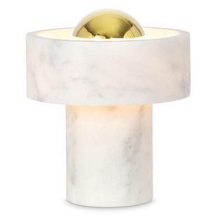 Tom Dixon Stone Tafellamp LED Oplaadbaar Marmer/goud